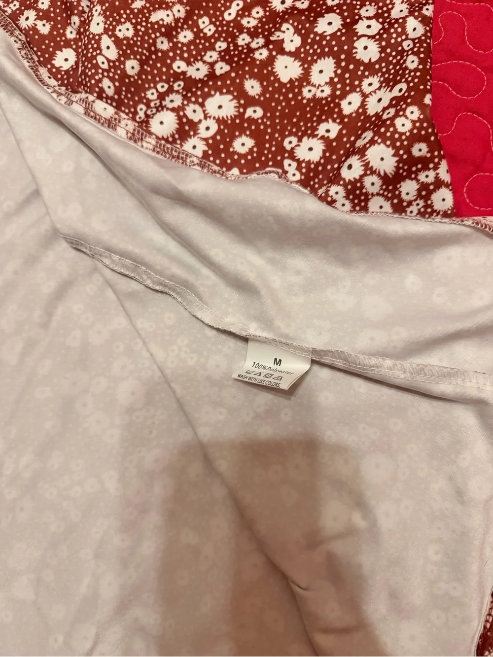 Women's Brown Floral Sleep Skirt. Split up leg( adjustable)